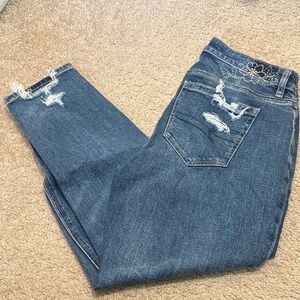 American Eagle Outfitters Ripped Blue Denim Jeans